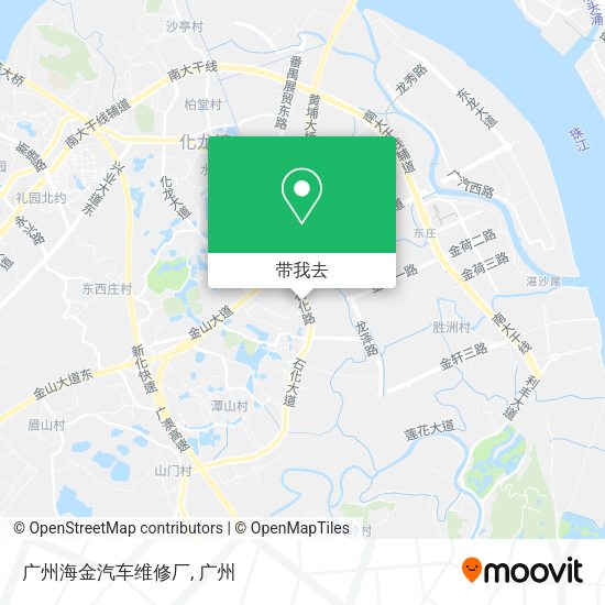 广州海金汽车维修厂地图