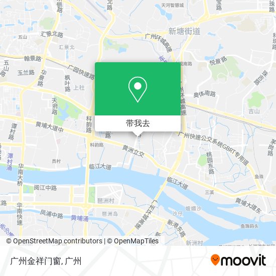 广州金祥门窗地图