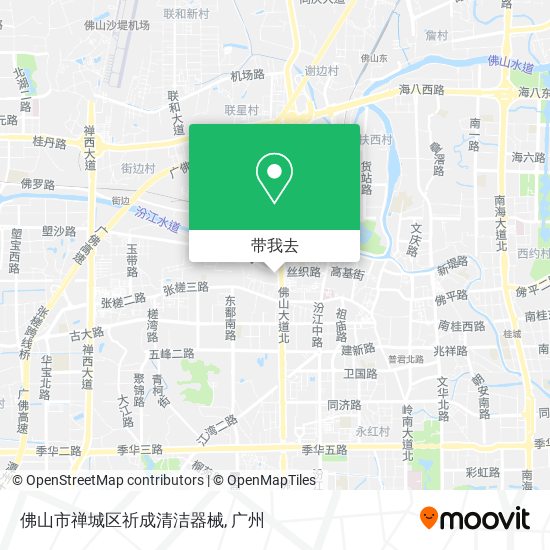 佛山市禅城区祈成清洁器械地图