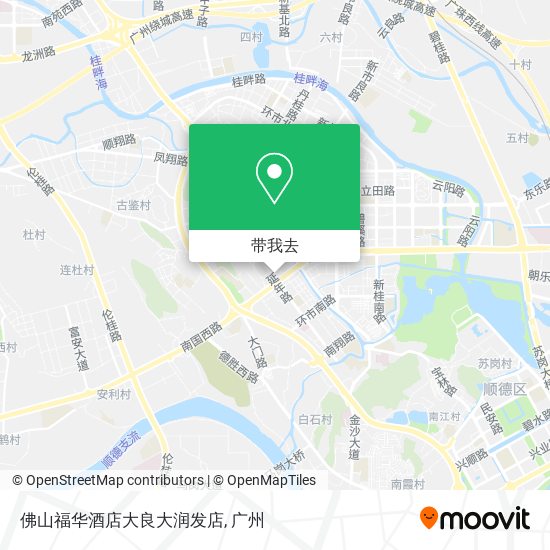 佛山福华酒店大良大润发店地图