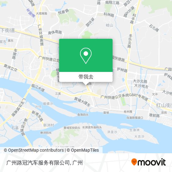 广州路冠汽车服务有限公司地图