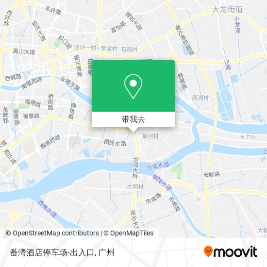 番湾酒店停车场-出入口地图