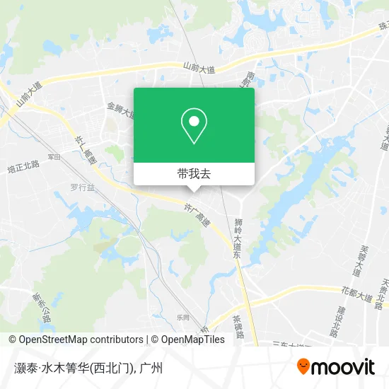 灏泰·水木箐华(西北门)地图