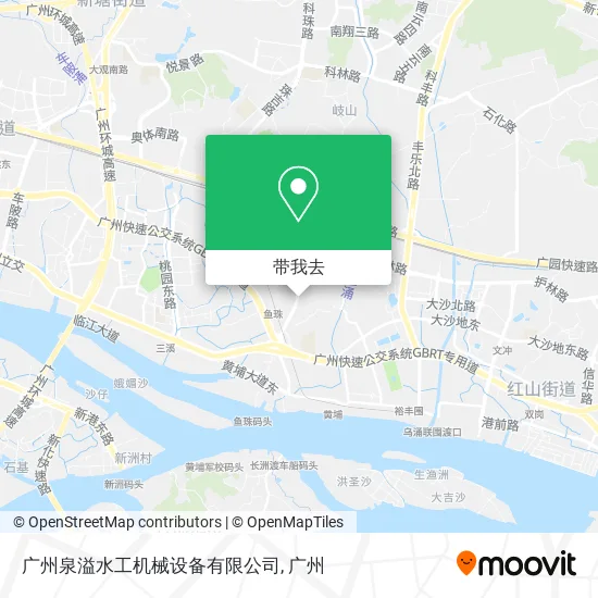 广州泉溢水工机械设备有限公司地图
