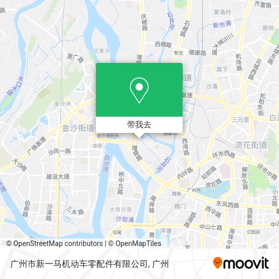 广州市新一马机动车零配件有限公司地图
