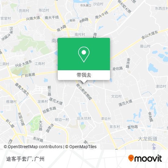 途客手套厂地图