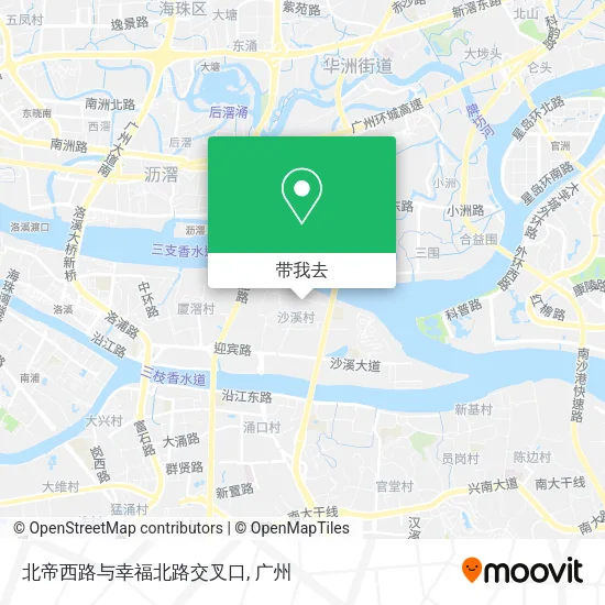 北帝西路与幸福北路交叉口地图