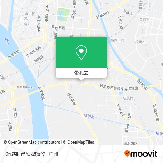 动感时尚造型烫染地图