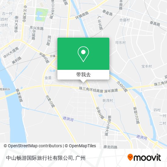 中山畅游国际旅行社有限公司地图