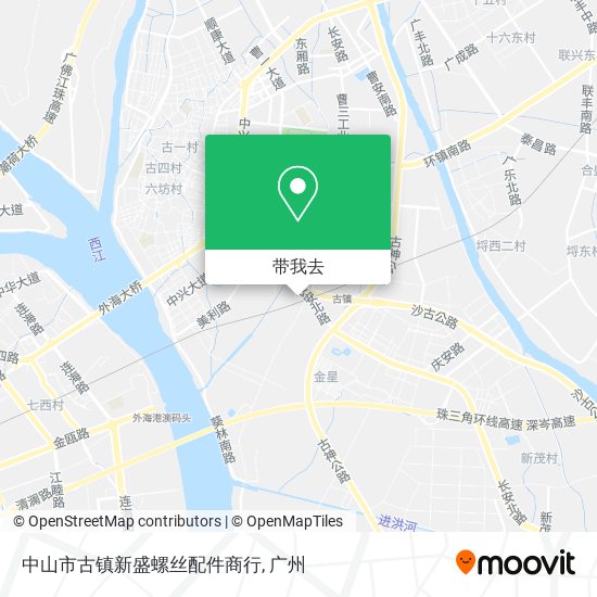 中山市古镇新盛螺丝配件商行地图