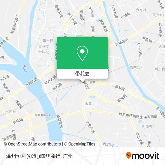 温州恒利(张剑)螺丝商行地图