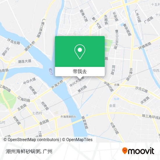潮州海鲜砂锅粥地图