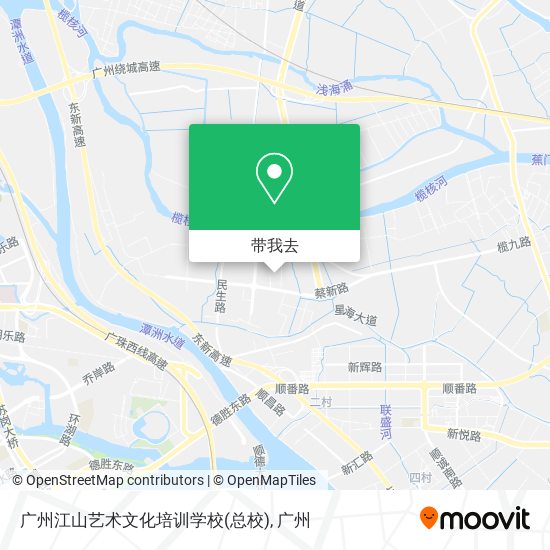 广州江山艺术文化培训学校(总校)地图
