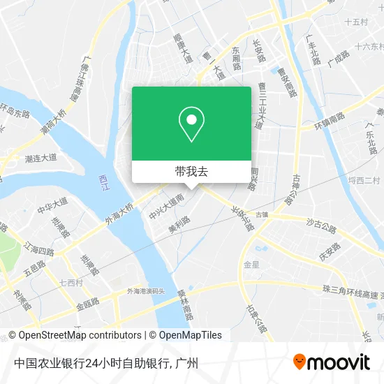 中国农业银行24小时自助银行地图