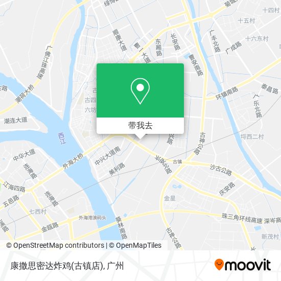 康撒思密达炸鸡(古镇店)地图
