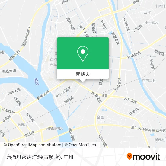 康撒思密达炸鸡(古镇店)地图