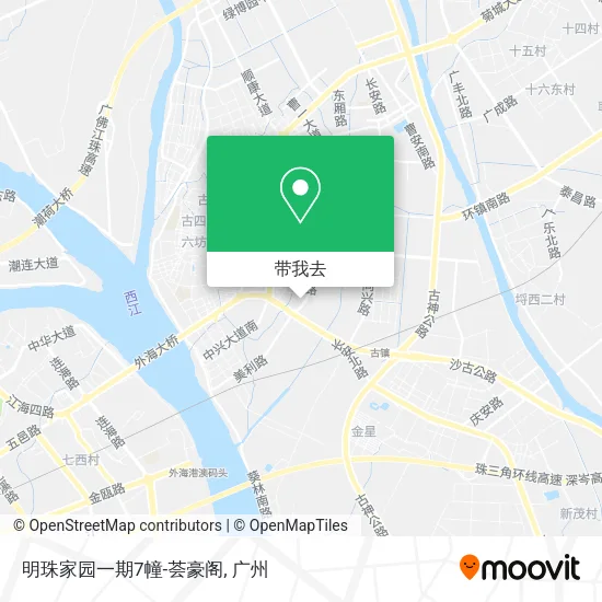 明珠家园一期7幢-荟豪阁地图