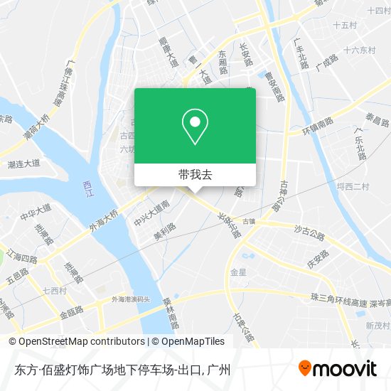 东方·佰盛灯饰广场地下停车场-出口地图
