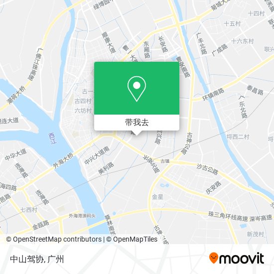 中山驾协地图