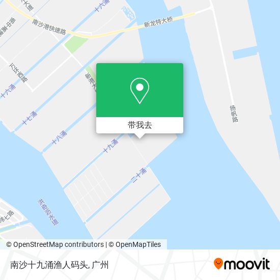 南沙十九涌渔人码头地图
