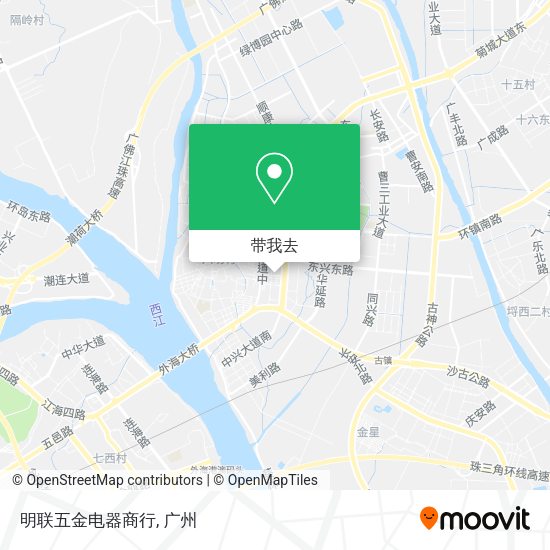 明联五金电器商行地图