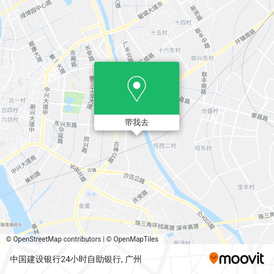 中国建设银行24小时自助银行地图