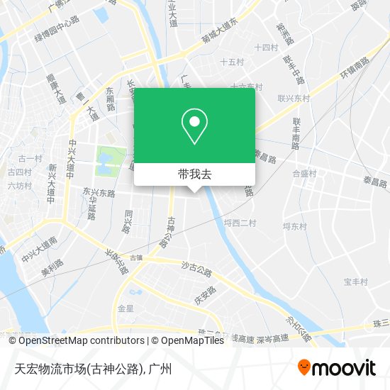 天宏物流市场(古神公路)地图