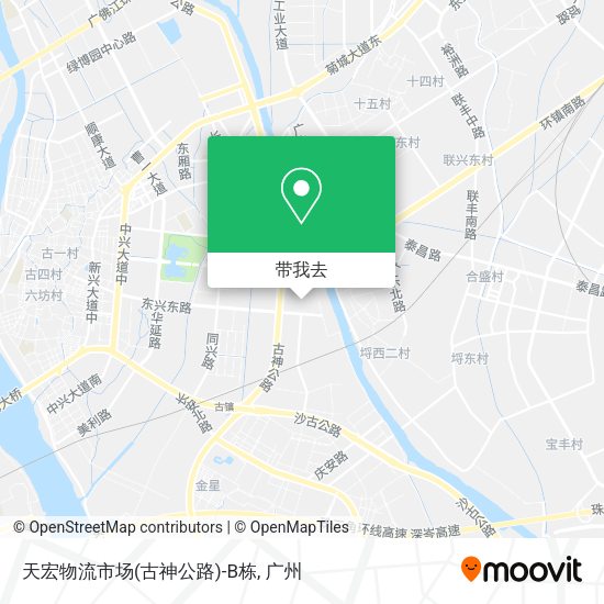 天宏物流市场(古神公路)-B栋地图