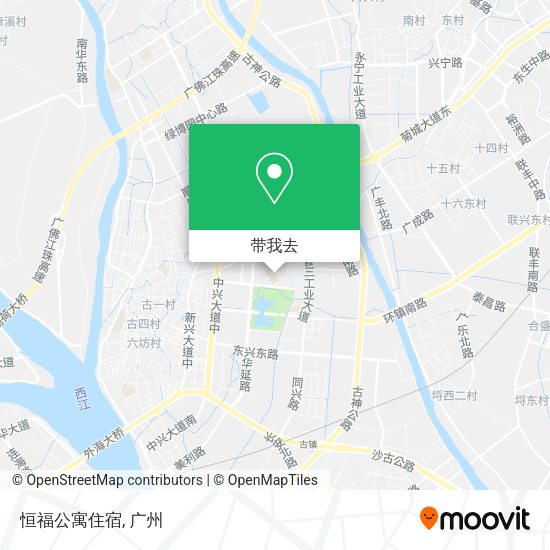 恒福公寓住宿地图