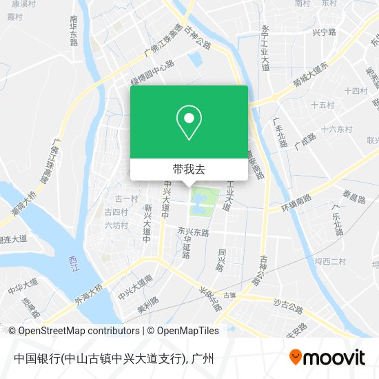 中国银行(中山古镇中兴大道支行)地图