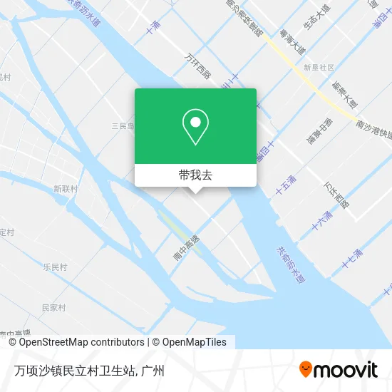 万顷沙镇民立村卫生站地图