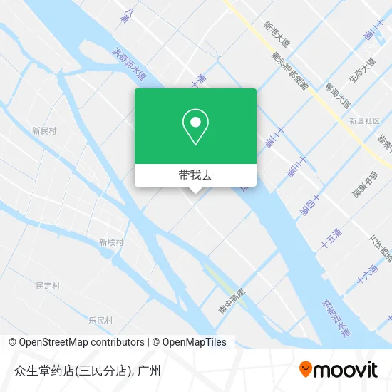 众生堂药店(三民分店)地图