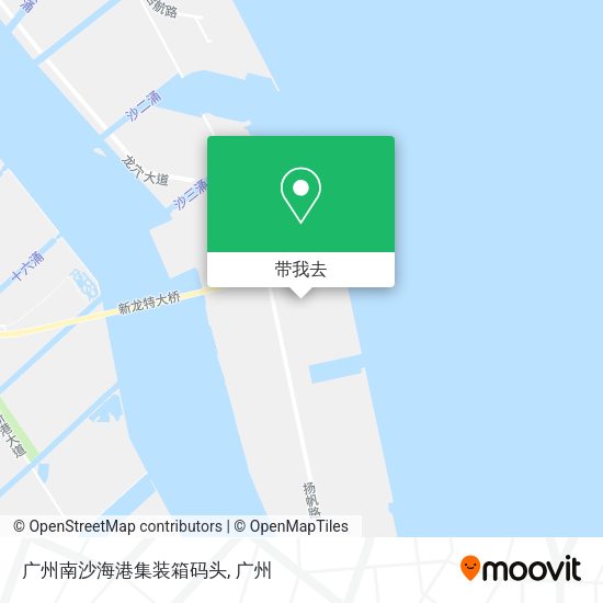 广州南沙海港集装箱码头地图