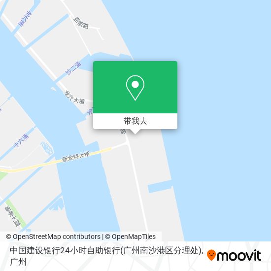 中国建设银行24小时自助银行(广州南沙港区分理处)地图