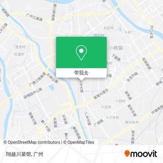 翔越川菜馆地图