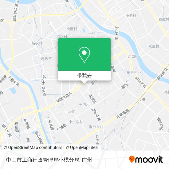 中山市工商行政管理局小榄分局地图