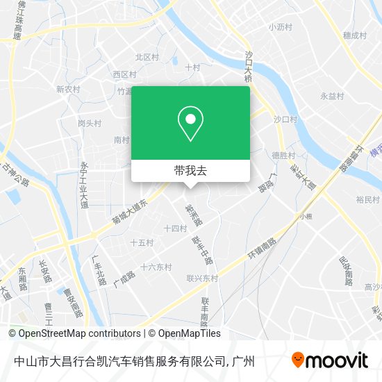 中山市大昌行合凯汽车销售服务有限公司地图