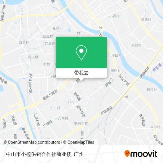 中山市小榄供销合作社商业楼地图