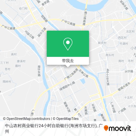 中山农村商业银行24小时自助银行(海洲市场支行)地图