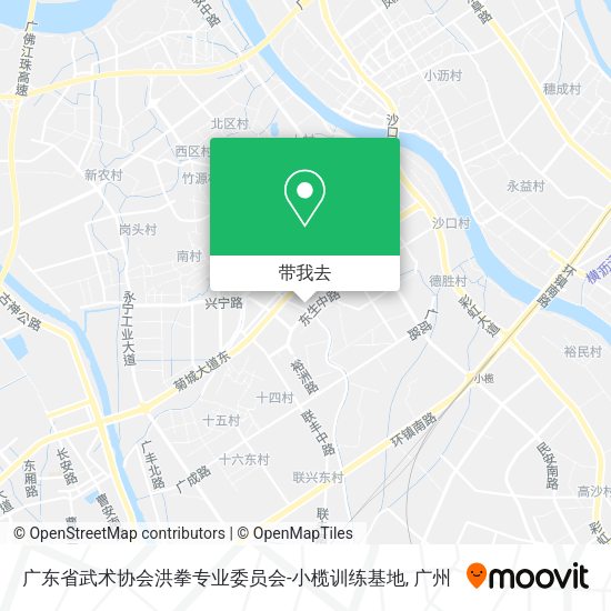 广东省武术协会洪拳专业委员会-小榄训练基地地图