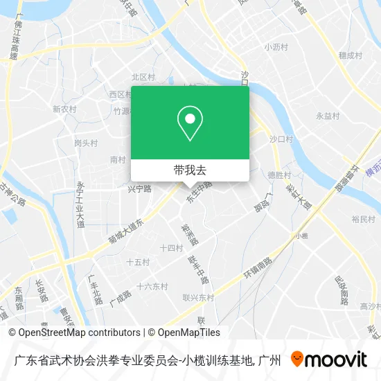 广东省武术协会洪拳专业委员会-小榄训练基地地图