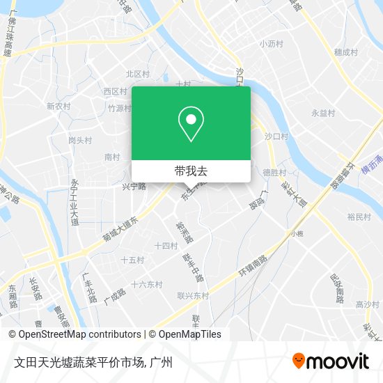 文田天光墟蔬菜平价市场地图