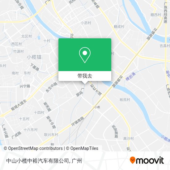 中山小榄中裕汽车有限公司地图