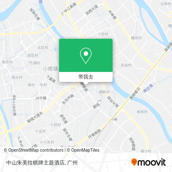 中山朱美拉棋牌主题酒店地图
