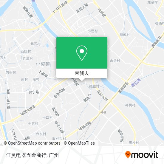 佳灵电器五金商行地图