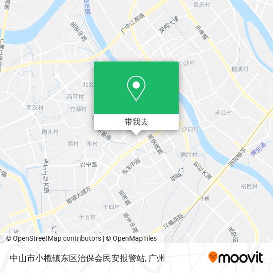 中山市小榄镇东区治保会民安报警站地图