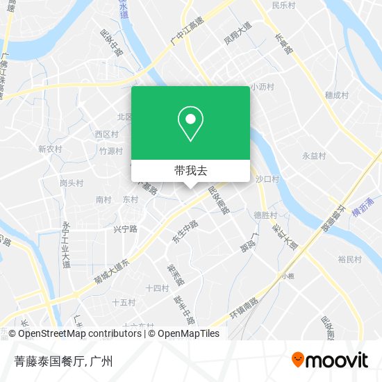 菁藤泰国餐厅地图