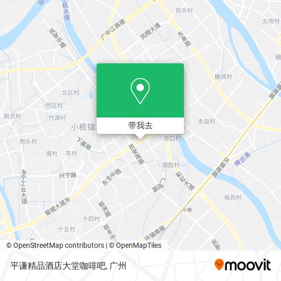 平谦精品酒店大堂咖啡吧地图