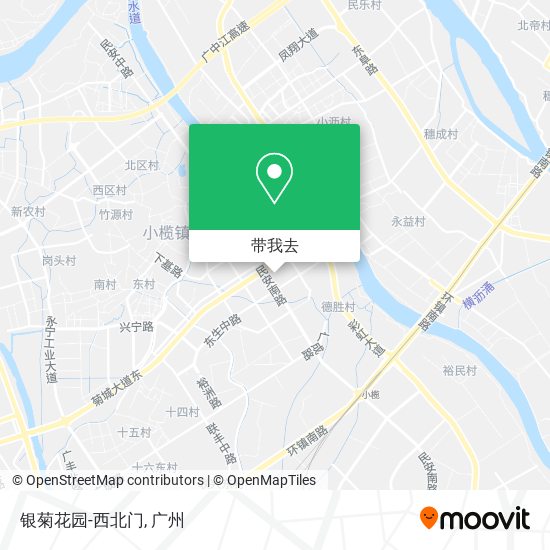 银菊花园-西北门地图