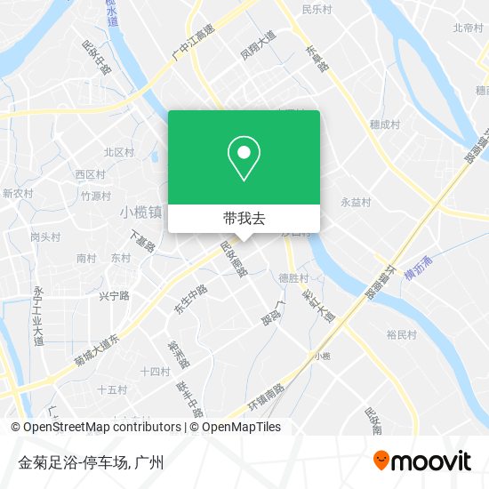 金菊足浴-停车场地图
